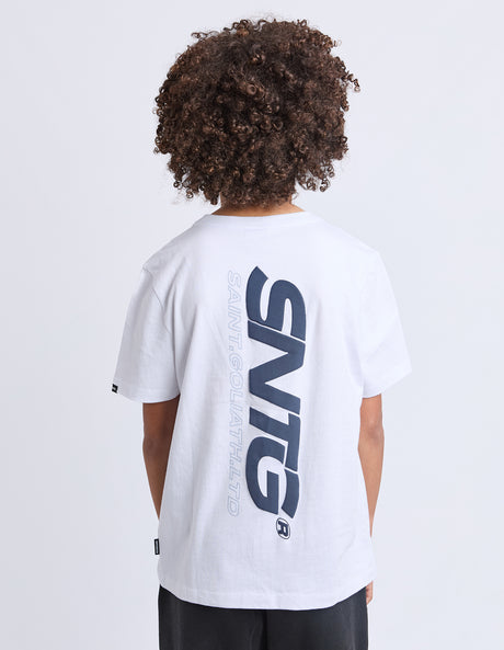 St Goliath Boys Challenger Tee - White