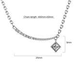Krystal Couture Sparkling Pendant Necklace in White Gold Embellished with Swarovski Crystals