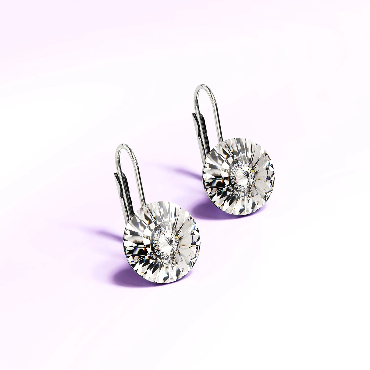 Krystal Couture Diana White Gold Crystal Drop Earrings