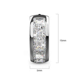 Krystal Couture Huggie Earrings Embellished with SWAROVSKI Crystals