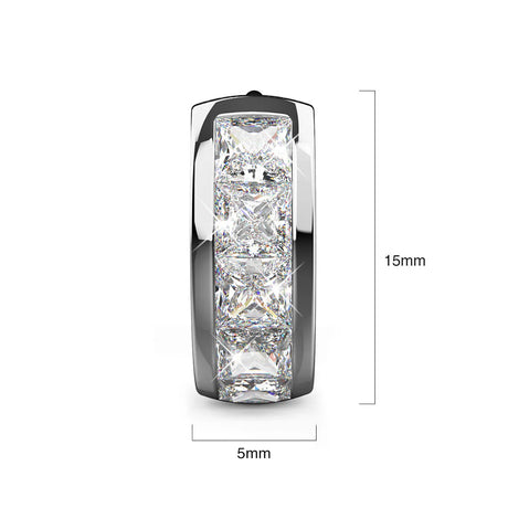 Krystal Couture Huggie Earrings Embellished with SWAROVSKI Crystals