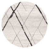 Oasis 452 Grey Round Rug