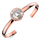 Boxed Modern Bangle and Earrings Set Embellished with SWAROVSKI® Crystals