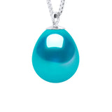 Pendant Drop Freshwater Pearl & Turquoise Sterling Silver
