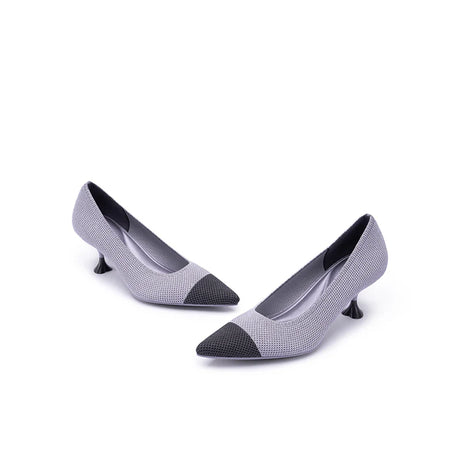 Corporate Color Block Kitten Heels - Lavender