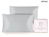 Ramesses Mulberry Silk Pillowcase Twin Pack - Light Grey