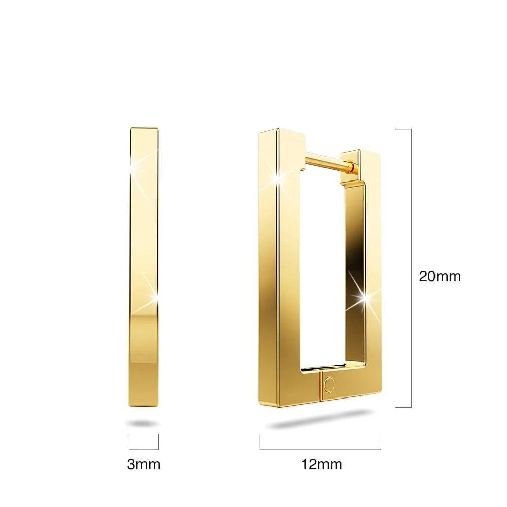 Bullion Gold Stylish Gold Hoop Earrings