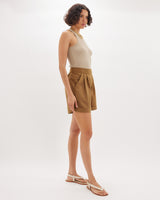Amelius Haspen Pleated Short - Camel