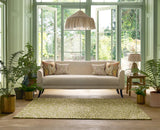 Sanderson Truffle Olive 446007 Outdoor Rug