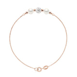 Manufacture Royale Bracelet Freshwater Pearl White Rose Gold