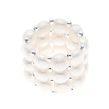 Ring 3 Rows - Natural White - Longueur 42 cm