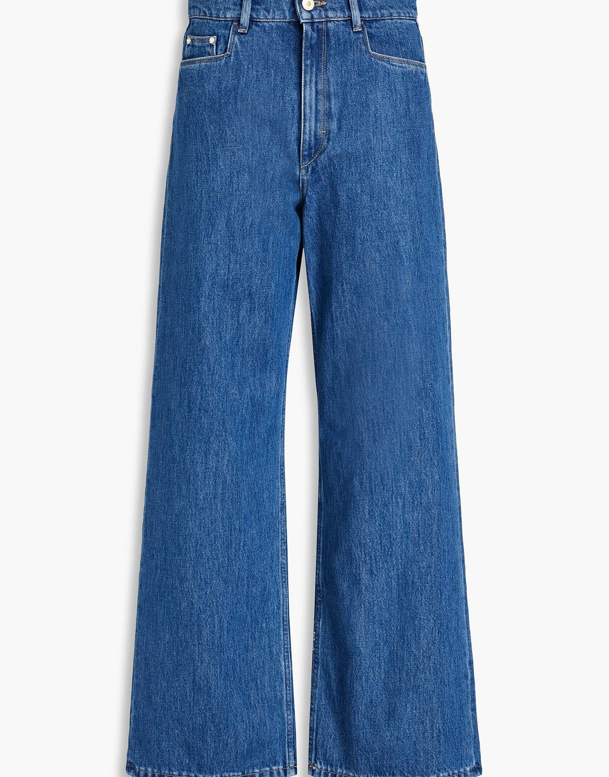 Wandler Womens Wide Leg Jeans - Mid denim
