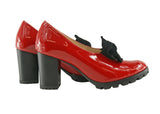 Bosccolo Womens Pumps - Red Lacquered