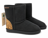 Australian Leather Ugg Cheetah Classic Short Uggs - Black - AU4