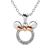 Krystal Couture Minnie Mouse Necklace Embellished with SWAROVSKI Crystals