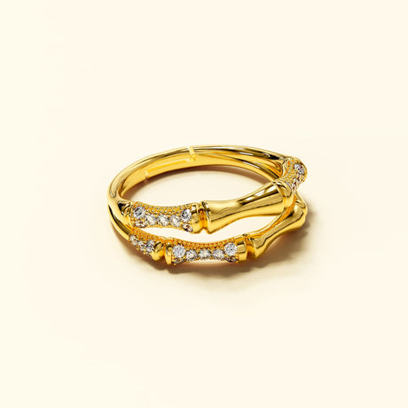 Adjustable Chunky Gold Raptor Joint Ring