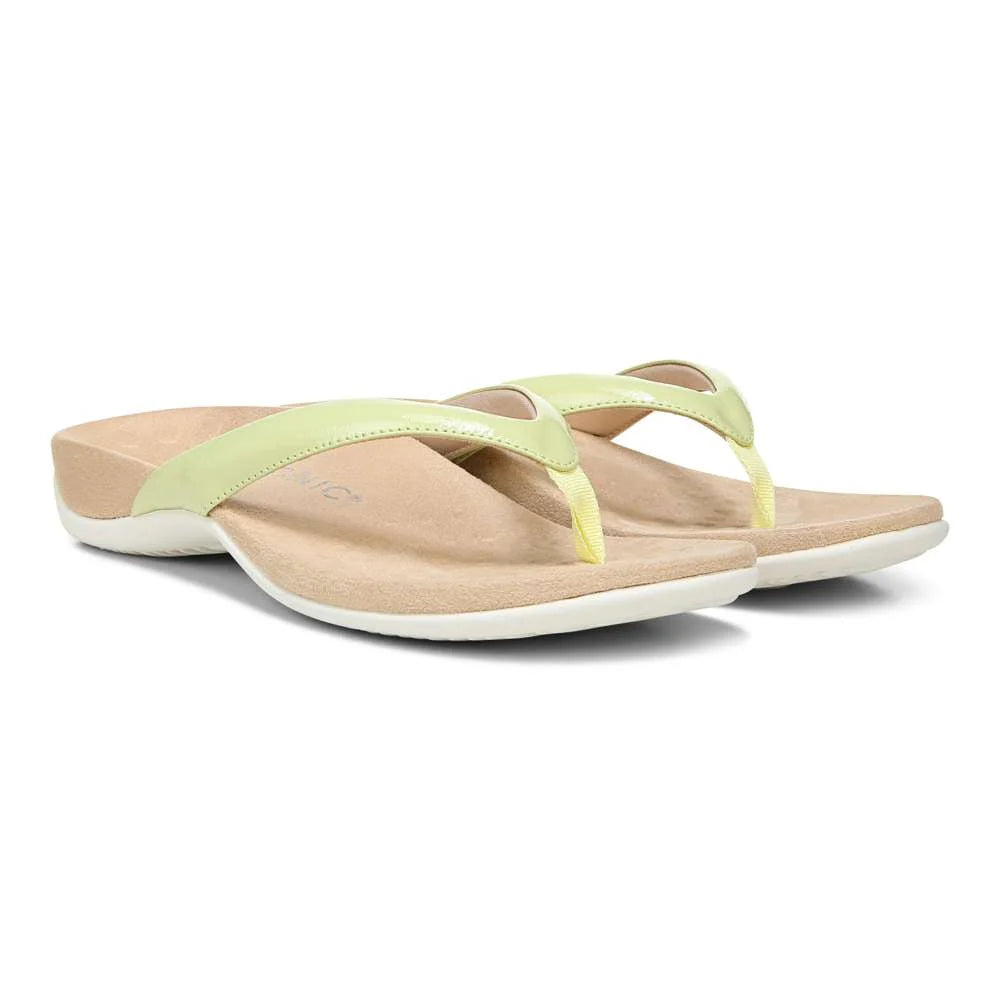 Vionic Dillon Toe Post Sandal - Pale Lime