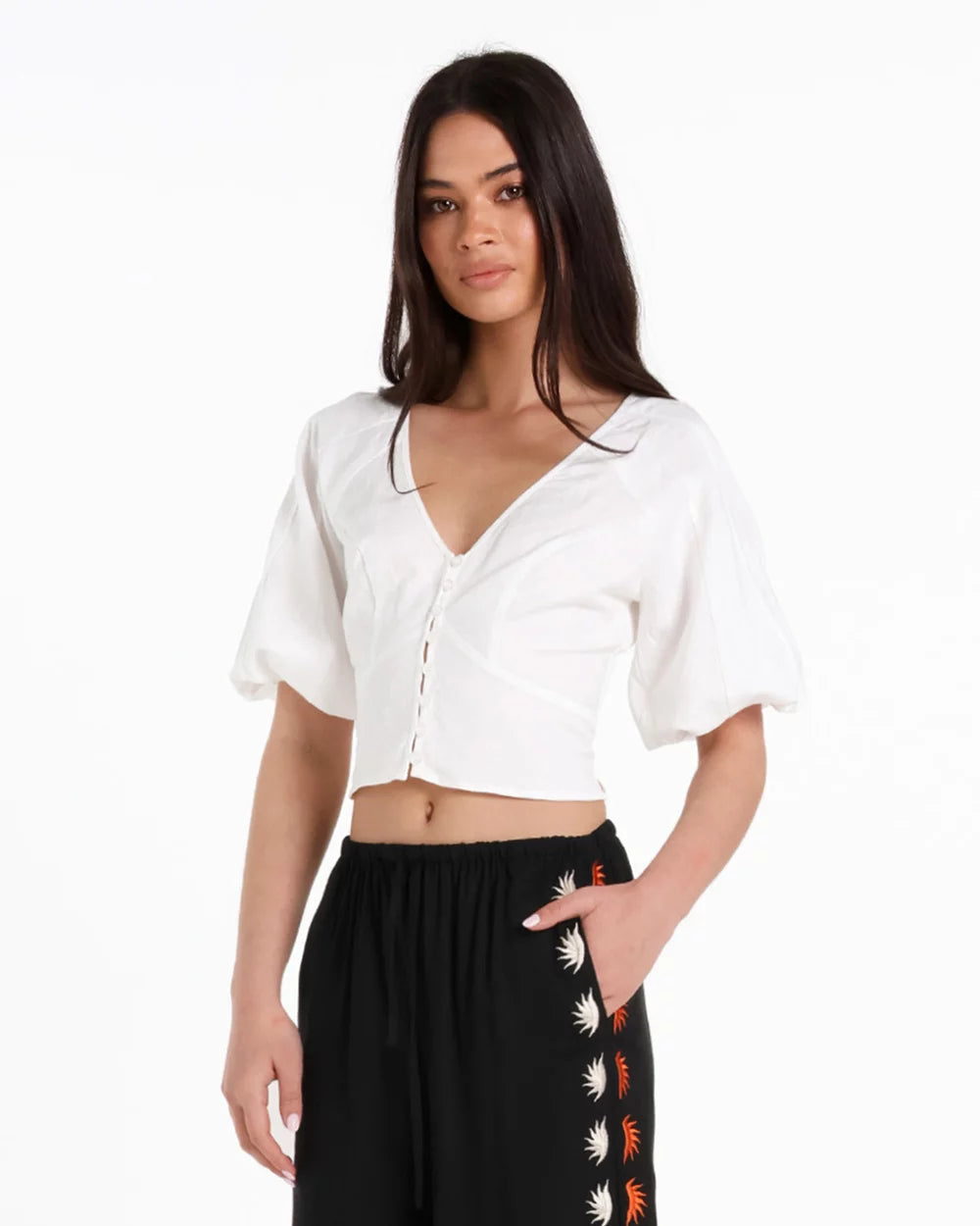 Lost In Lunar Joelle Top - White