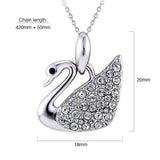 Krystal Couture Krystal Swan Necklace Embellished with Swarovski Crystals