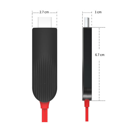 TODO 3 in 1 HDMI to Lightning Micro USB Type C Adapter Cable Charge iPhone Android AV TV