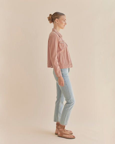 Amelius Alliance Drill Denim Jacket - Rosewood