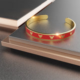 Boxed Beauty with Love Earrings and Bangle Set in White Gold