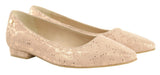 Bosccolo Womens Ballerina - Silver Plated Pale Pink