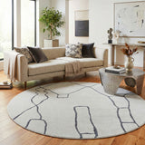 Paradise Amy Grey Round Rug