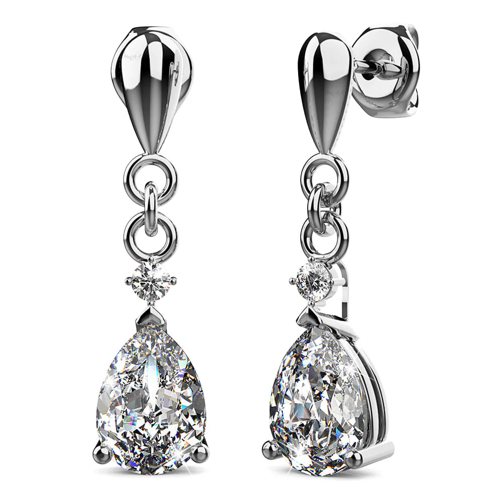 Krystal Couture Anastacia Drop Earrings Embellished with SWAROVSKI Crystals