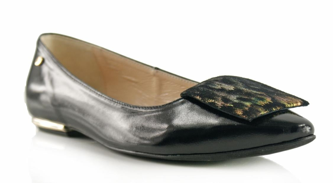 Bosccolo Womens Ballerina Pillow Ka - Black