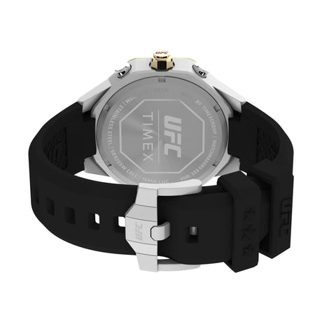 Timex UFC King Two Tone 45Mm Black Dial And Silicone Strap