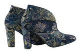 Bosccolo Womens Boots - Navy Blue/Gold/Blue