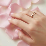 Bullion Gold Louise Minimalist Rose Gold Ring