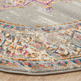 Babylon 211 Grey Round Rug