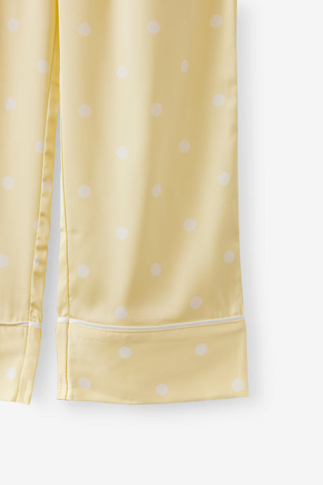 Cotton On Kids Lullaluxe Long Sleeve Pj Set - Baby Yellow/Aria Spot