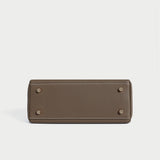 Queens Mini Top Handle Palm - Taupe