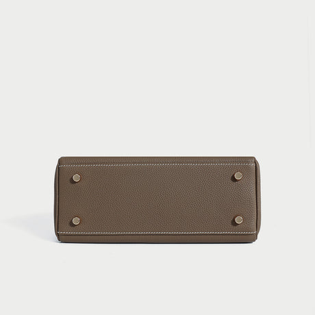 Queens Mini Top Handle Palm - Taupe