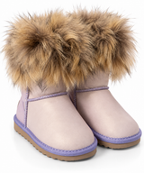 Australian Leather Ugg Fur Short Uggs - Lilac - AU5
