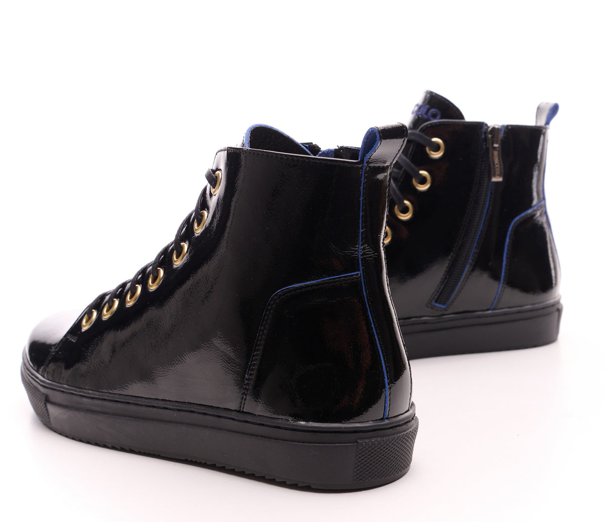 Bosccolo Womens Sneakers - Black+Blue