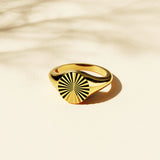 Bullion Gold Vortex Aura Gold Plated Ring