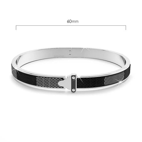 Bullion Gold Elaine White Gold Bangle