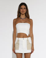 BY.DYLN Blake Crop Top - White