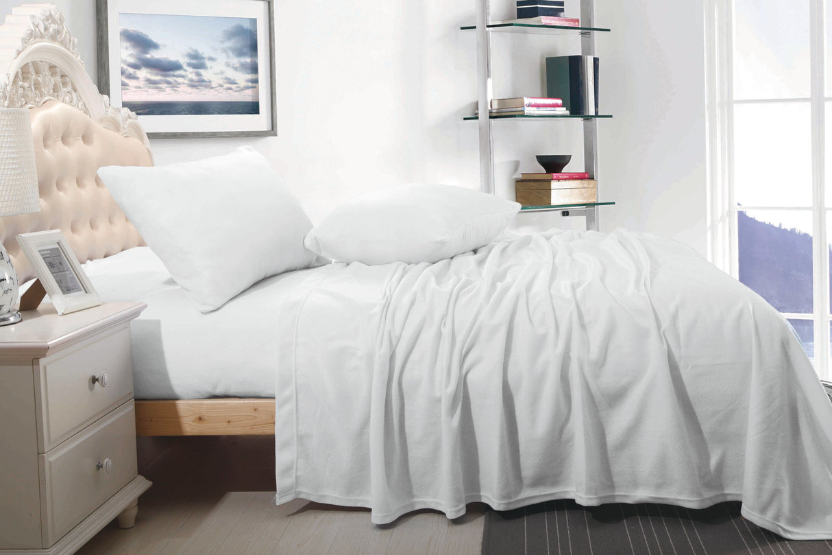 Cashmere Touch Flannelette Sheet Set -  Silver