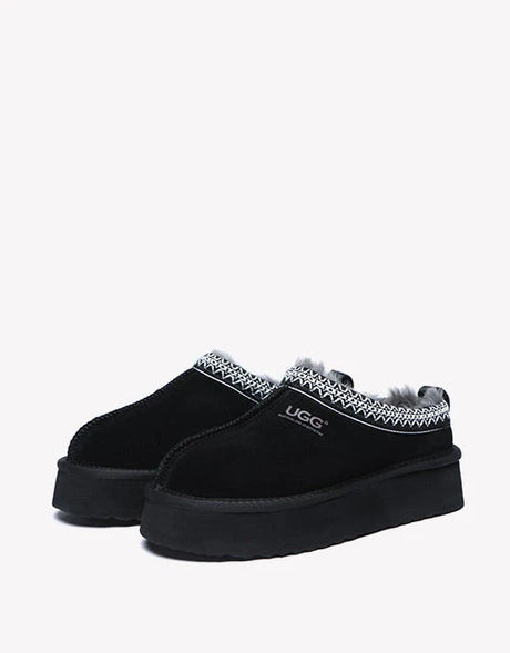 Ventus Cow Suede Platform in Black