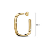 Bullion Gold Yoshi Hoop Gold Layered Earrings