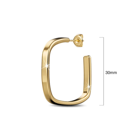 Bullion Gold Yoshi Hoop Gold Layered Earrings