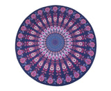 TODO Luxury Edition Chiffon Digital Print Beach Throw Yoga - Purple