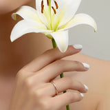 Bullion Gold Camille Minimal Stacker Ring in Rose Gold