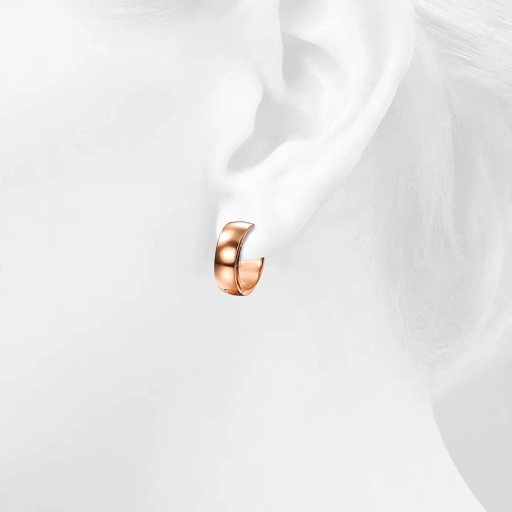 Bullion Gold Pure Bullion Rose Gold Hoops