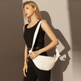 Croissant Chic Shoulder Bag - Ivory